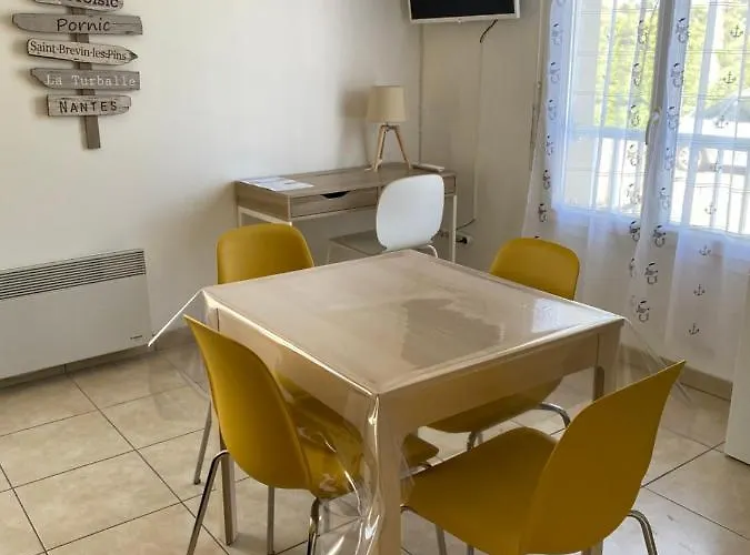 De L'eve - T2 A 380m M Hulot Et Commerces - St Marc Sur Ideal Famille Proche La Baule P0rnichet Avec Parking Prive Apartmán Saint-Nazaire (Loire-Atlantique)