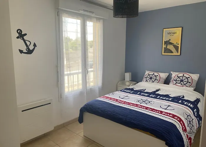 De L'eve - T2 A 380m M Hulot Et Commerces - St Marc Sur Ideal Famille Proche La Baule P0rnichet Avec Parking Prive Apartmán Saint-Nazaire (Loire-Atlantique)